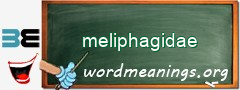 WordMeaning blackboard for meliphagidae